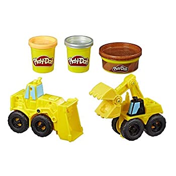 【中古】【輸入品・未使用】Play-Doh Wheels Excavator & Loader Toy Construction Trucks with Non-Toxic Sand Buildin' Compound Plus 2 Additional Colors [並行輸入品]｜スカイマーケットプラス