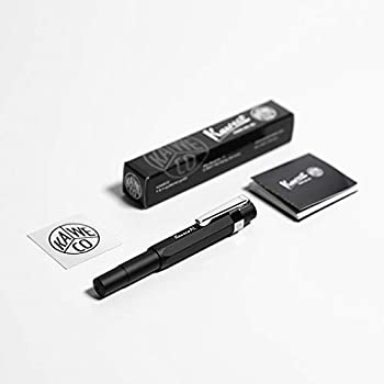 【中古】【輸入品・未使用】Kaweco ALスポーツ万年筆 ブラック ファインニブ Kaweco スポーツ八角形クリップ付き クロム