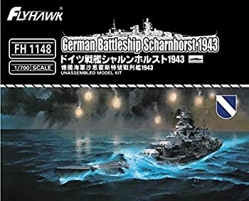 【中古】【輸入品・未使用】フライホークモデル 1/700 ドイツ海軍 戦艦 シャルンホルスト 1943年 プラモデル FLYFH1148