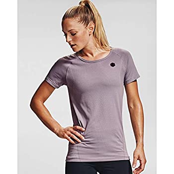 【中古】【輸入品・未使用】Under Armour Women's Rush Seamless Short Sleeve T-Shirt %カンマ% Slate Purple (585)/Black %カンマ% Large|スカイマーケットプラス
