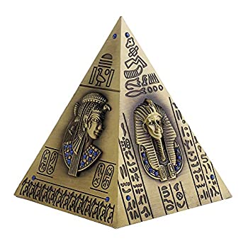 【中古】【輸入品・未使用】PARATOS クリエイティブブロンズ 古代エジプトピラミッドメタルフィギュア 貯金箱 ヴィンテージファラオパターン ハンドメイド クラフト 像 ホー｜スカイマーケットプラス
