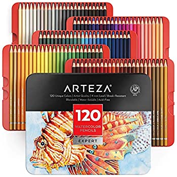 【中古】【輸入品・未使用】Arteza Professional Watercolor Pencils for Adults & Kids%ｶﾝﾏ% Set of 120%ｶﾝﾏ% Water-Soluble Colored Pencils for Coloring%ｶﾝﾏ% Blending% 21,373円