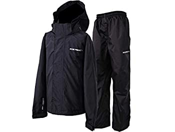 【中古】【輸入品・未使用】Acme Projects 男女兼 レイン スーツ 100% 防水 通気性 テーピング シーム 10000mm /3000gm YKK ジッパー XXL サイズ ブラック｜スカイマーケットプラス