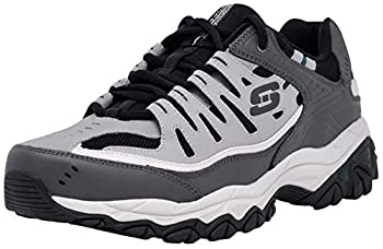 【中古】【輸入品・未使用】Skechers Men's Afterburn Memory-Foam Lace-up Sneaker%カンマ% Charcoal/Green%カンマ% 10.5 M US|スカイマーケットプラス