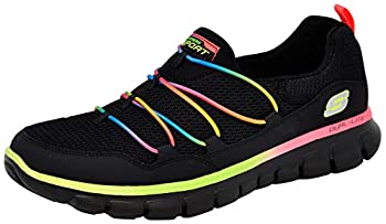 【中古】【輸入品・未使用】Skechers Sport レディース Loving Life メモリーフォーム ファッションスニーカー%カンマ% ブラック/ブラック/マルチ。%カンマ% 6 Wide