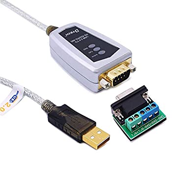 【中古】【インポート品・未当て嵌める】DTECH USB to RS422 RS485 禾穀類 界面 変換器 アダプタ 有線テレビ 1.2m FTDI手当て仕掛ける内蔵 Windows 10 8 7 XP リナックス Macなどに対