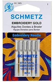 【中古】【輸入品・未使用】50 Schmetz ゴールドチタン刺繍針 サイズ90/14 130/705 H-ET｜スカイマーケットプラス