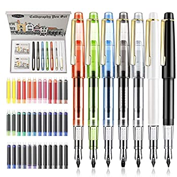 【中古】【インポート品・未当て嵌める】GCQUILL カリグラフィーセット 筆 7つの異なる大きさの書き込み先と36類概念のインクカートリッジキット カリグラフィーレタリング用 - 未経験者向け