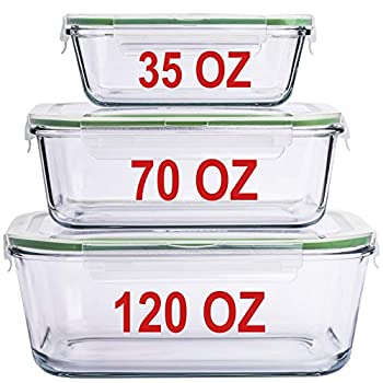【中古】【インポート品・未当てはめる】L大きさ 瑠璃製食料雑貨類保護すること入れもの書き割り 鍵を掛ける蓋付き添い人 3 青色