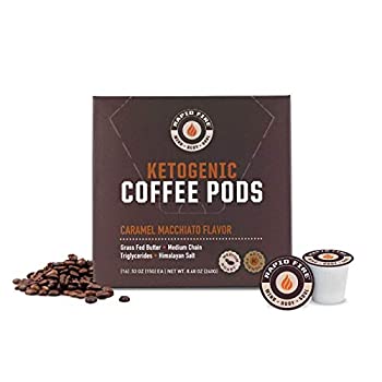 【中古】【輸入品・未使用】Rapid Fire Coffee Caramel Macchiato K-Cup Pod ラピッドファイアコーヒーキャラメルマキアートライトローストコーヒーKカップ16杯分 [並行輸入｜スカイマーケットプラス
