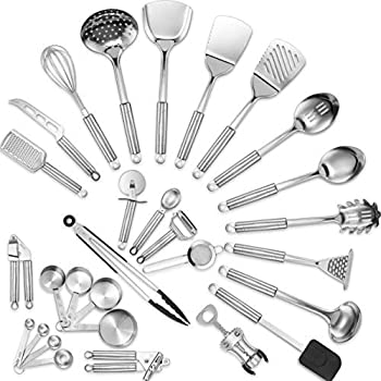 【中古】【輸入品・未使用】[KLEE UTENSILS] [Klee ステンレススチール キッチン用品セット 29種類の調理器具セット] [並行輸入品]
