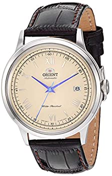 【中古】【インポート品・未当て嵌める】Orient 「Bambino Version 2」ステンレス鋼スチール写真 日本製自動小銃/手巻きドレスウォッチ%ｶﾝﾏ% 皮膚軟化剤%ｶﾝﾏ% ステンレス鋼スチール写真