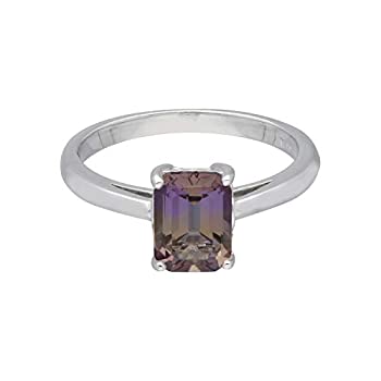 【中古】【輸入品・未使用】Gemondo Ametrine リング スターリングシルバー アメトリン 八角形リング