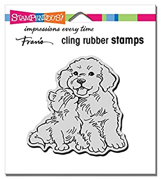【中古】【輸入品・未使用】STAMPENDOUS CRQ251 粘着ゴムスタンプ キティ キス