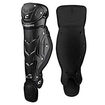 【中古】【インポート品・未当てはめる】CHAMPRO オプティマスMVPシングルニーベースボールキャッチャーレッグガード、すね丈13.5in。