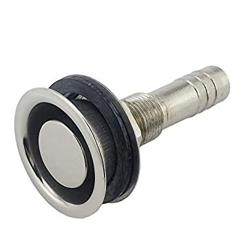 【中古】【輸入品・未使用】NRC&XRC マリングレード 316ステンレススチール 燃料ガソリンタンクベント カウルベント 取り付けガスケット金具付き マリンボートヨット用 ブラ