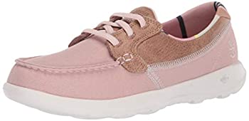 【中古】【インポート品・未当て嵌める】Skechers レディース Go Walk Lite-136070 小船シューズ US 大きさ: 24.5 色つや: サクラ色