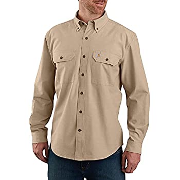 【中古】【インポート品・未当て嵌める】Carhartt メンズ 目あたらしい相応う 長袖プルオーバー US 大いさ: X-Large Tall 色合い: ベージュ トップス-カジュアルシャツ