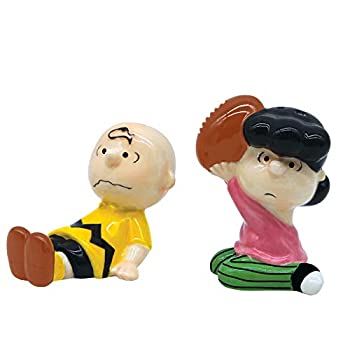 【中古】【輸入品・未使用】enesco ソルト＆ペッパー チャーリー＆ルーシー 6007234
