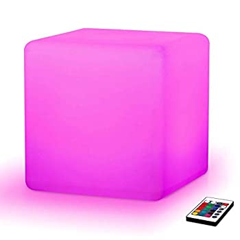 【中古】【輸入品・未使用】[Mr.Go] [12-inch 30cm Rechargeable Magic LED Light Cube Stool with Remote Control Fun Mood Light Lamp Soothing Night Light Decorative L