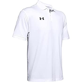 【中古】【インポート品・未当て嵌める】Under Armour Team Performance Polo (White%ｶﾝﾏ% Medium)