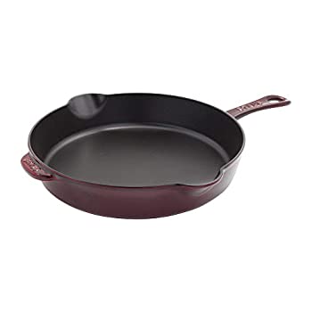 【中古】【インポート品・未当てはめる】Staub 鋳鉄 11in トラディショナルスキレット - グレナディン