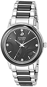 【中古】【輸入品・未使用】並行輸入品 CITIZEN シチズン エコドライブ アースラ EM0748-51W 腕時計 レディース 逆輸入 アナログ ソーラー ブラック 黒 シルバー 海外モデル