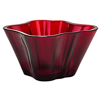 【中古】【輸入品・未使用】[ イッタラ ] iittala ボウル アルヴァ アアルト スモールボウル 1026647 クランベリー Aalto Bowl cranberry 食器 小物入れ インテリア ガラス