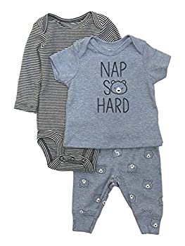 【中古】【輸入品・未使用】Carter's 乳児 男の子用 お昼寝 とても硬い ベビー服 ベアシャツ ボディスーツ ジョガー US サイズ: Newborn カラー: ブルー｜スカイマーケットプラス