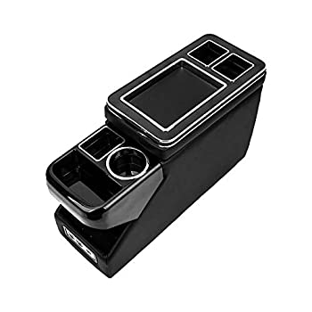 【中古】【輸入品・未使用】Sarada コンソールボックス アームレスト 汎用 多機能 収納 BOX 肘掛け ドリンクホルダー スマートコンソールボックス PVCレザー 多数収納スペー|スカイマーケットプラス