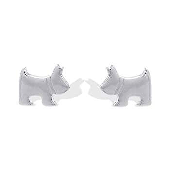 【中古】【輸入品・未使用】Boma Jewelry スターリングシルバー スコティッシュテリア スコッティ ドッグ スタッドイヤリング