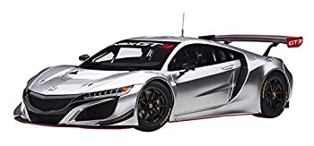 【中古】【インポート品・未当て嵌める】AUTOart 1/18 ホンダ NSX GT3 2018 ご機嫌基準打数・しろがね色 成し遂げる品 81897