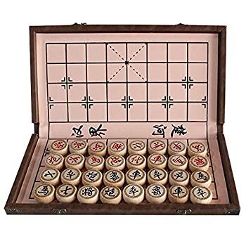 【中古】【輸入品・未使用】Luoyer 15インチ 中国チェスセット PUレザー 折りたたみボード Xiangqi ポータブル チャイニーズチェスゲームセット 戦略 Xiang Qi ボードゲーム