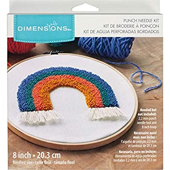 【中古】【輸入品・未使用】寸法 72-76200 レインボーパンチニードル刺繍キット、直径8インチ。｜スカイマーケットプラス 9,344円