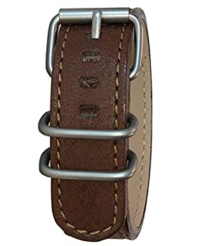 【中古】【輸入品・未使用】Bertucci メンズ Gタイプ ワイオミング ブラウン Wapiti エルク レザーストラップ マットステンレススチール バックル 腕時計バンド