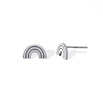 【中古】【輸入品・未使用】Boma Jewelry スターリングシルバー レインボースタッドイヤリング