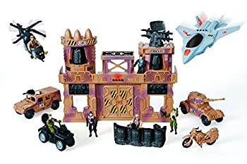 【中古】【輸入品・未使用】True Heroes デラックスミリタリーベースプレイセット