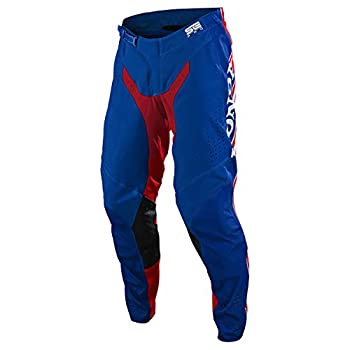 【中古】【インポート品・未当て嵌める】Troy Lee Designs 2020 SE 労働者階級ズボン下 - ボルダー(34) (青碧/赤いこと)