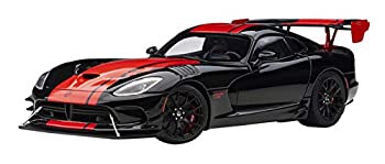 【中古】【輸入品・未使用】AUTOart 1/18 ダッジ バイパー 1:28 エディション ACR ブラック/レッド・ストライプ 完成品 71732｜スカイマーケットプラス