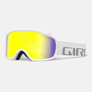 【中古】【輸入品・未使用】Giro Cruz 大人用スノーゴーグル - ホワイトワードマークストラップ イエローブーストレンズ付き (2021)