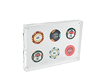 【中古】【インポート品・未当て嵌める】Siren Imports アクリルカジノポーカーチップディスプレイスタンド 6手当て用 スポーツ・アウトドア-その他