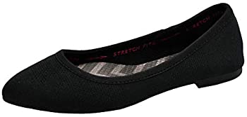 【中古】【インポート品・未当てはめる】Skechers レディース Cleo-Wham バレー坦々たる%ｶﾝﾏ% 黒いこと%ｶﾝﾏ% 24.5