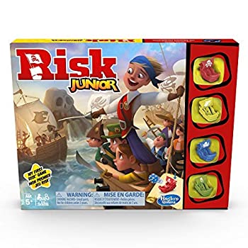 【中古】【インポート品・未当て嵌める】Hasbro Gaming Risk Junior Game: Strategy Board Game; A Kid\u0027s Intro to The Classic Risk Game for Ages 5 and Up; Pirate Themed Game [並行