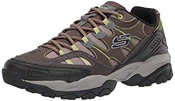 【中古】【輸入品・未使用】Skechers Men's Sparta 2.0 Leather and Mesh Lace-up Sneaker Oxford%ｶﾝﾏ% Olive/Black｜スカイマーケットプラス