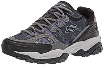 【中古】【インポート品・未当てはめる】Skechers Men\u0027s Sparta 2.0 Leather and Mesh Lace-up Sneaker Oxford%ｶﾝﾏ% Navy/Gray