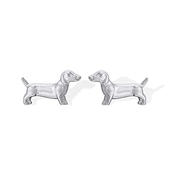 【中古】【輸入品・未使用】Boma Jewelry スターリングシルバー ダックスフンド ウィナー 犬 スタッドイヤリング|スカイマーケットプラス