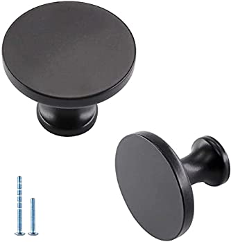 【中古】【輸入品・未使用】homdiy キャビネットノブ ブラック引き出しノブ キャビネットノブ キャビネットハードウェア 1-1/4インチ HDLS9189BK モダン クリアアクリル キ