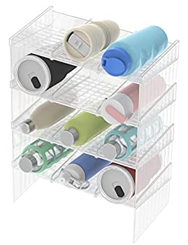 【中古】【インポート品・未当て嵌める】ENNOKEY 積み重ね能力のあるなウォーターボトルオーガナイザー ウォーターボトルオーガナイザーラック ウォーターボトルストレージ ワインボトルストレ
