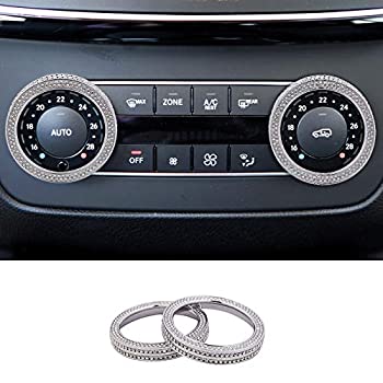 【中古】【インポート品・未当て嵌める】TopDall Bling Climate Control AC名取り草 水晶付属品 インテリアノブカバー メルセデスベンツ相応う
