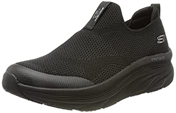 【中古】【インポート品・未当てはめる】Skechers レディース D\u0027lux Walker-クイックアップグレードスニーカー%ｶﾝﾏ% Bkn\u003d黒いこと。%ｶﾝﾏ% 24.5